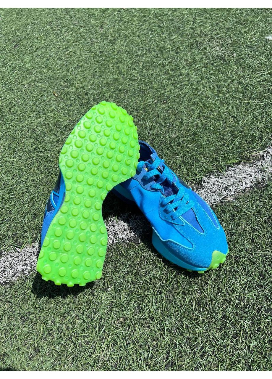 КРОСІВКИ ЖІНОЧІ NEW BALANCE 327 TOTAL BLUE НЬЮ БЕЛАНС 327 No Brand блакитні демісезони (367175889)