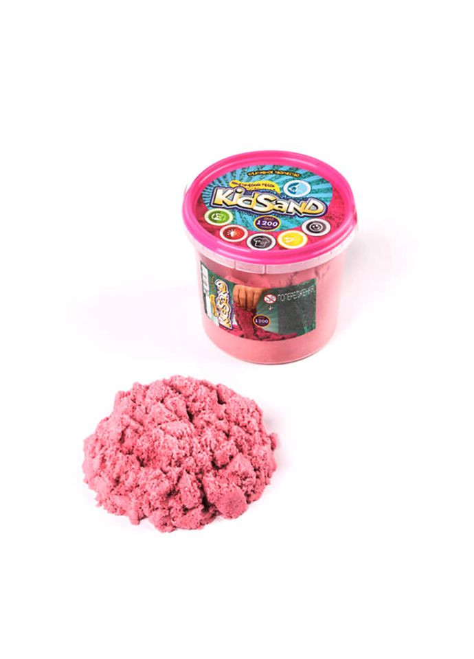 Набір креативної творчості "Кінетичний пісок "KidSand" KS-01-04, 1200 гр Рожевий Danko Toys (305232765)