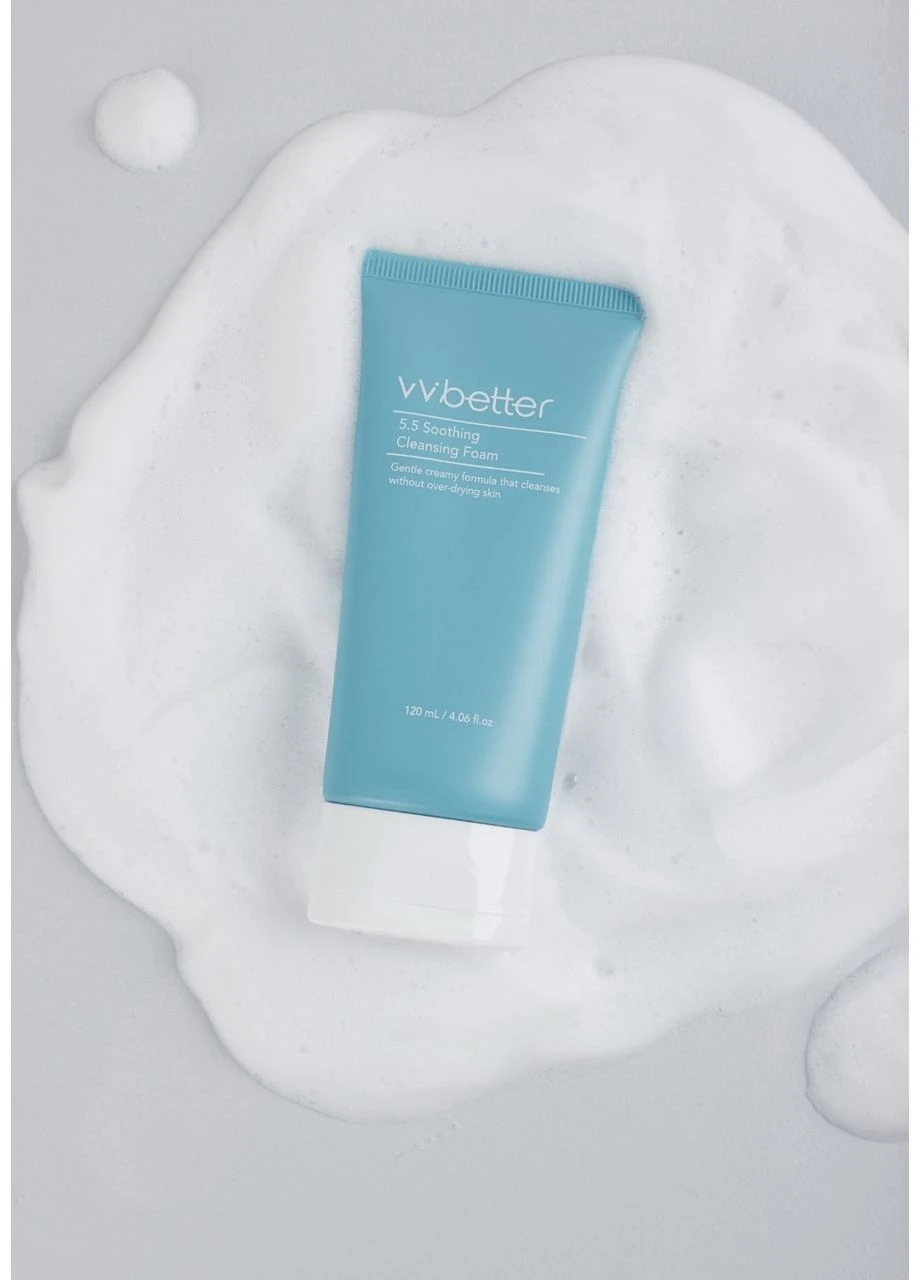 Пінка очищаюча для чутливої шкіри обличчя 5.5 SOOTHING CLEANSING FOAM, 120 мл VVBetter (382518061)