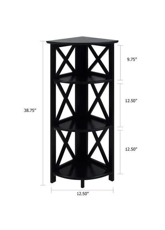 Стелаж кутовий з дерева Банаго венге (УСП-005012) No Brand (327868590)