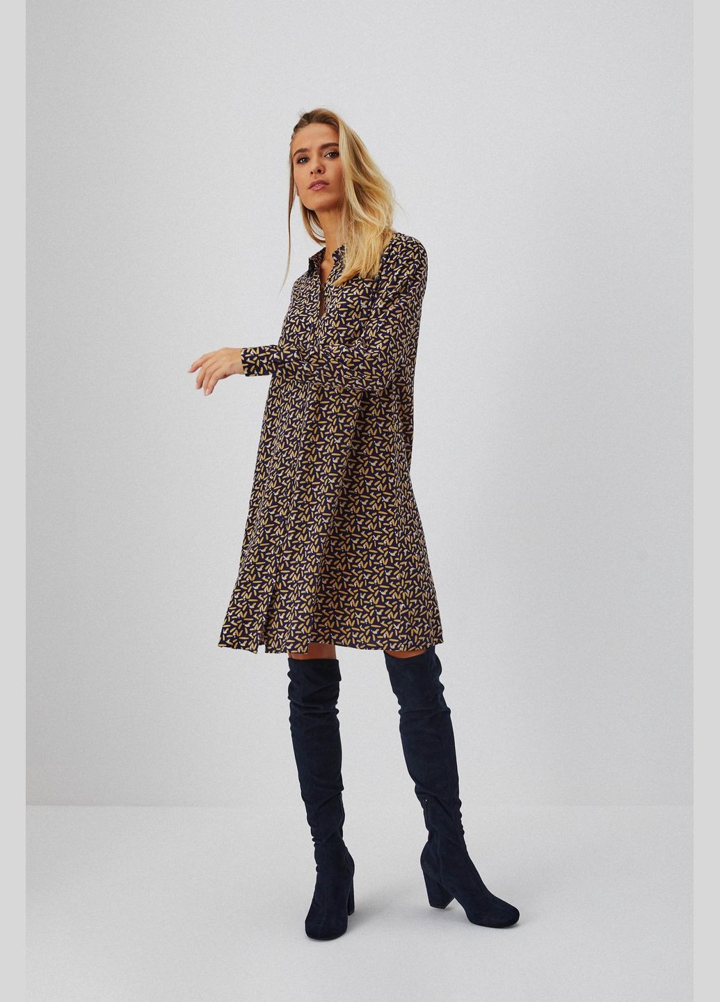 Синее платье Moodo