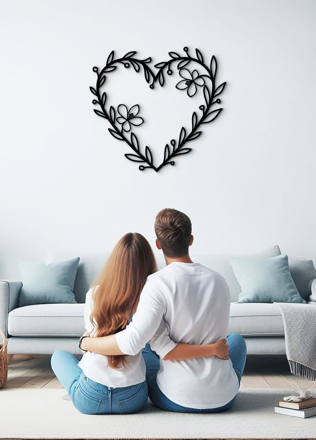 Настенный декор для дома, картина лофт "Влюбленность сердце", декоративное панно 35х40 см Woodyard (292112445)