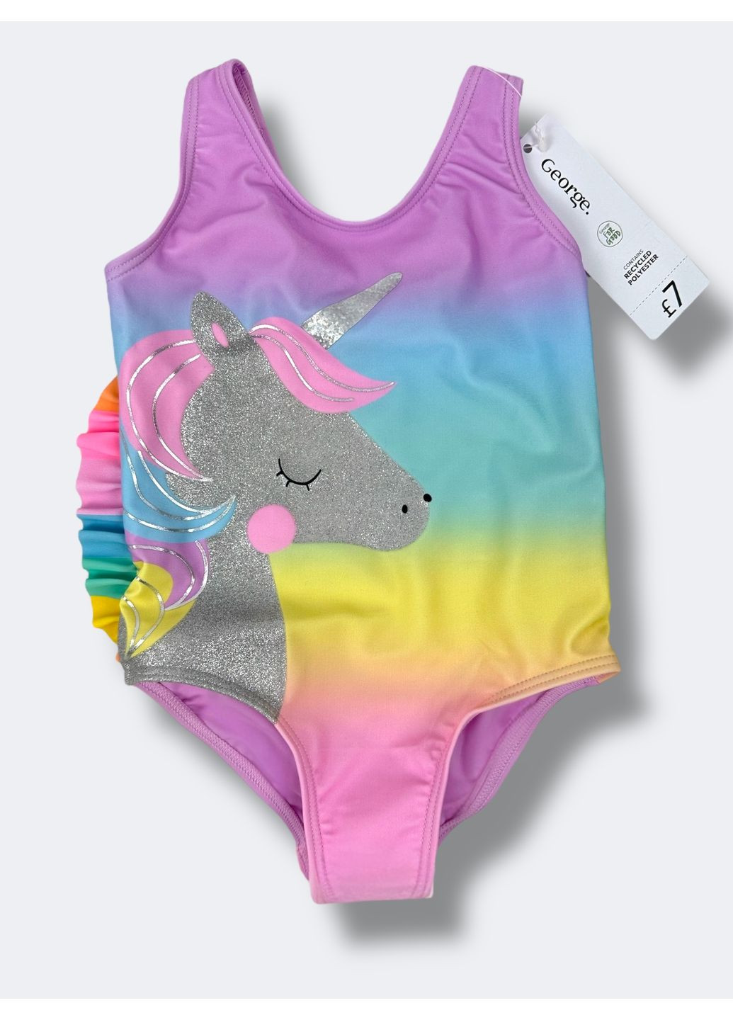 Комбинированный демисезонный купальник rainbow, размер George 6273~01