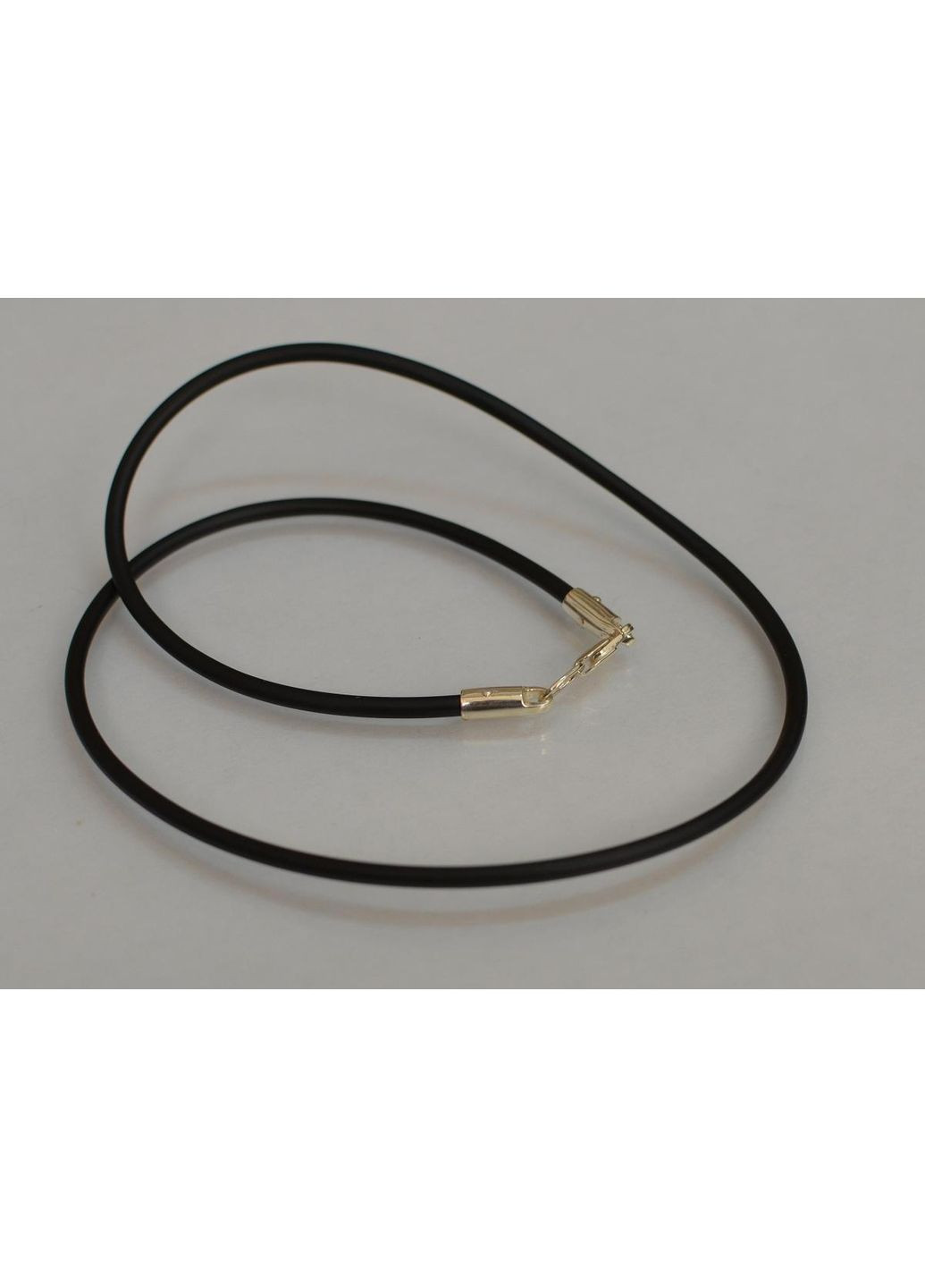 Шнурок из каучука 3мм с серебряным замком Silver Style (367113226)