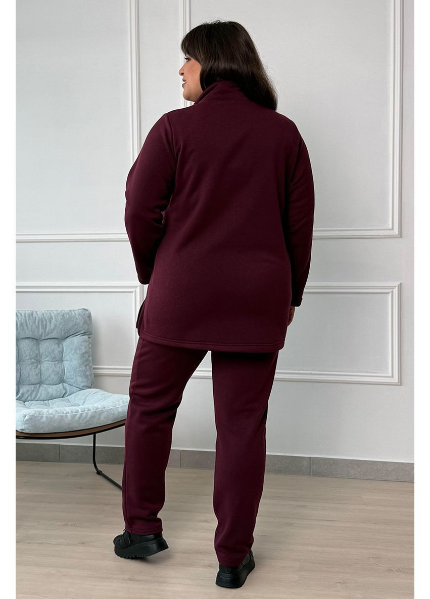 Теплий спортивний костюм на флісі кофта на блискавці No Brand 1287-2 (365824893)