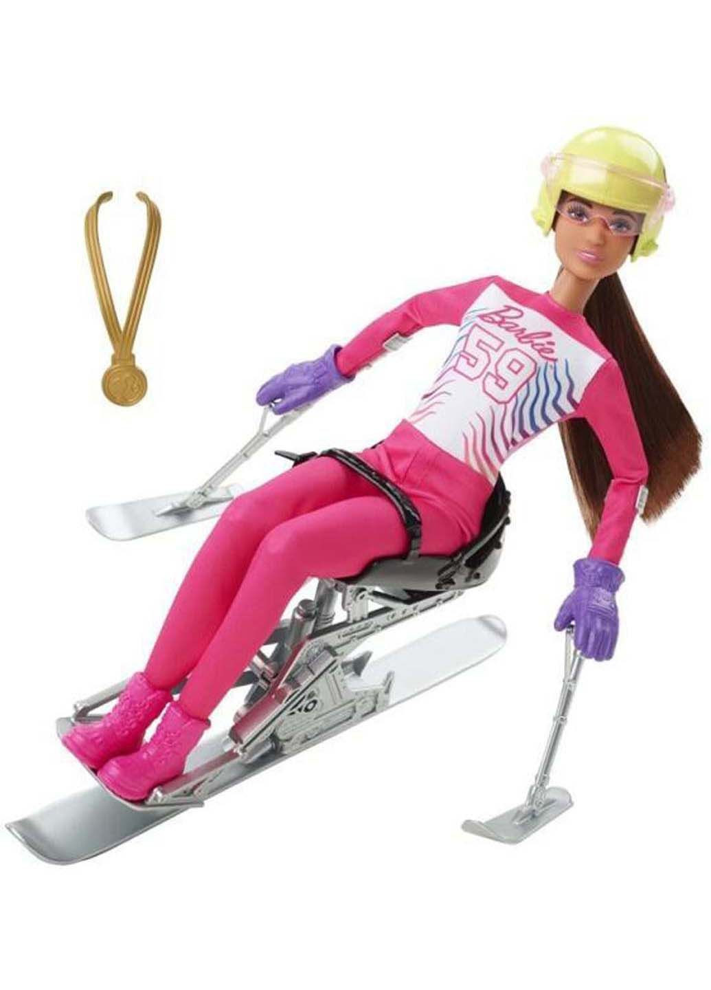 Дитяча зимова спортивна лялька barbie paraski alpine + аксесуари Mattel (278082294)