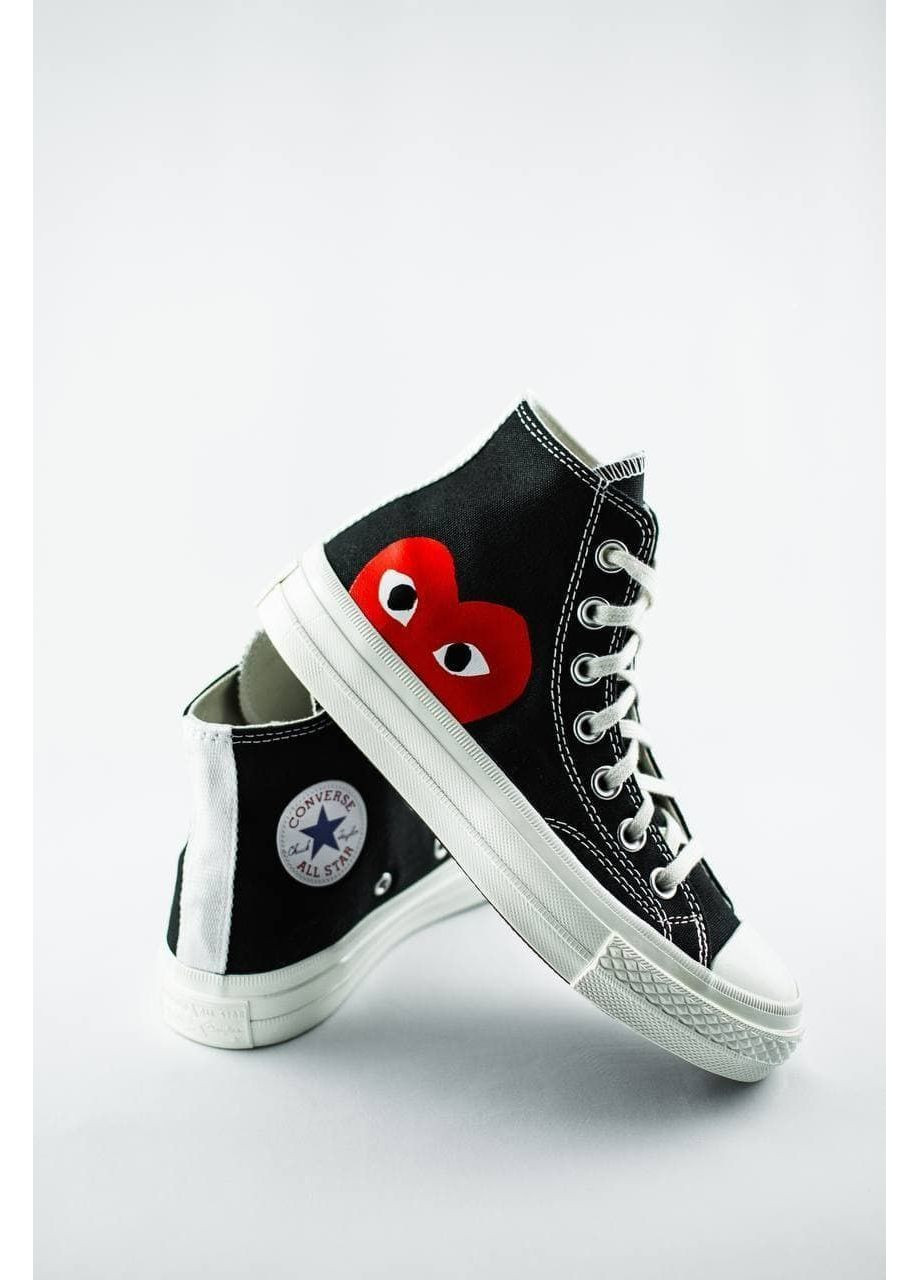 Цветные демисезонные кеды мужские converse x comme des garcons play конверс No Brand