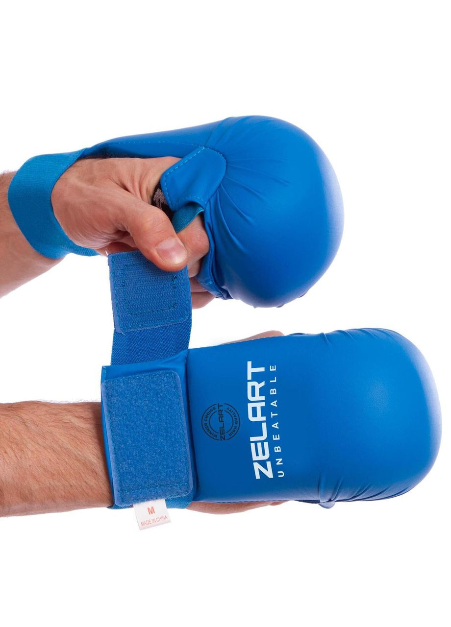 Накладки для карате BO-7250 размер синий Zelart (346490378)