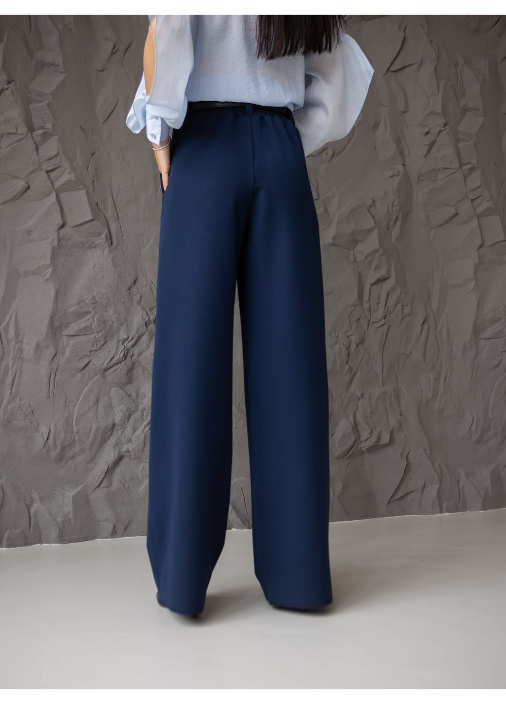 Женские брюки-палаццо "Мелтон" с карманами (td-2968720105277) TessDress (365859969)