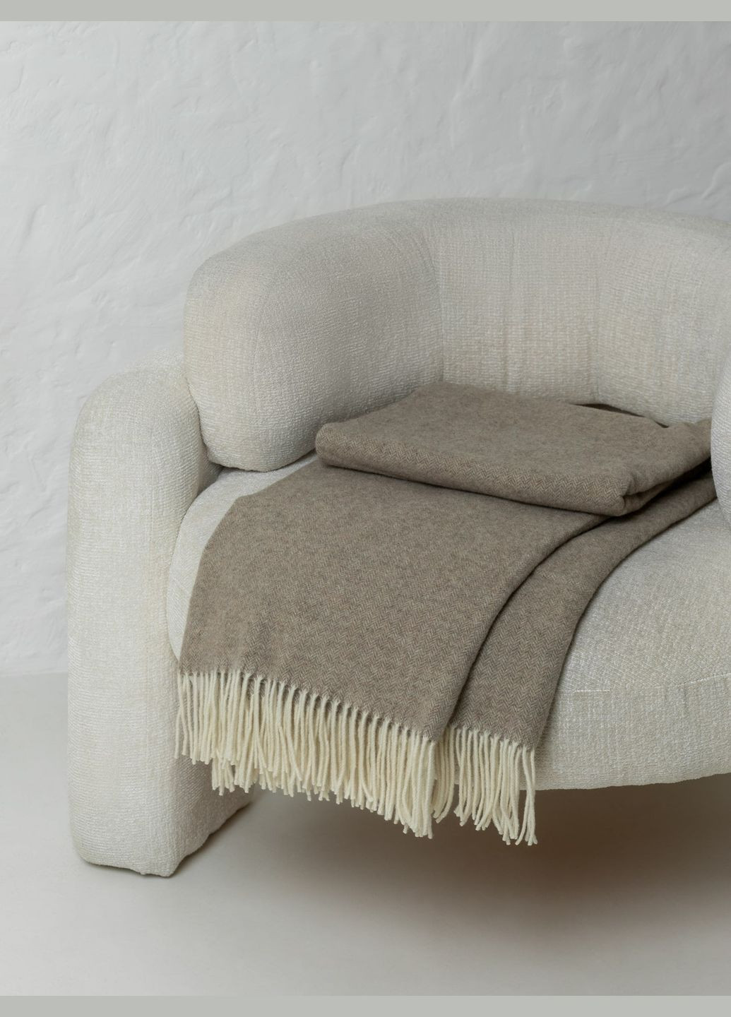 Кашемировый плед Merino (светло-коричневый) Leglo (300370821)