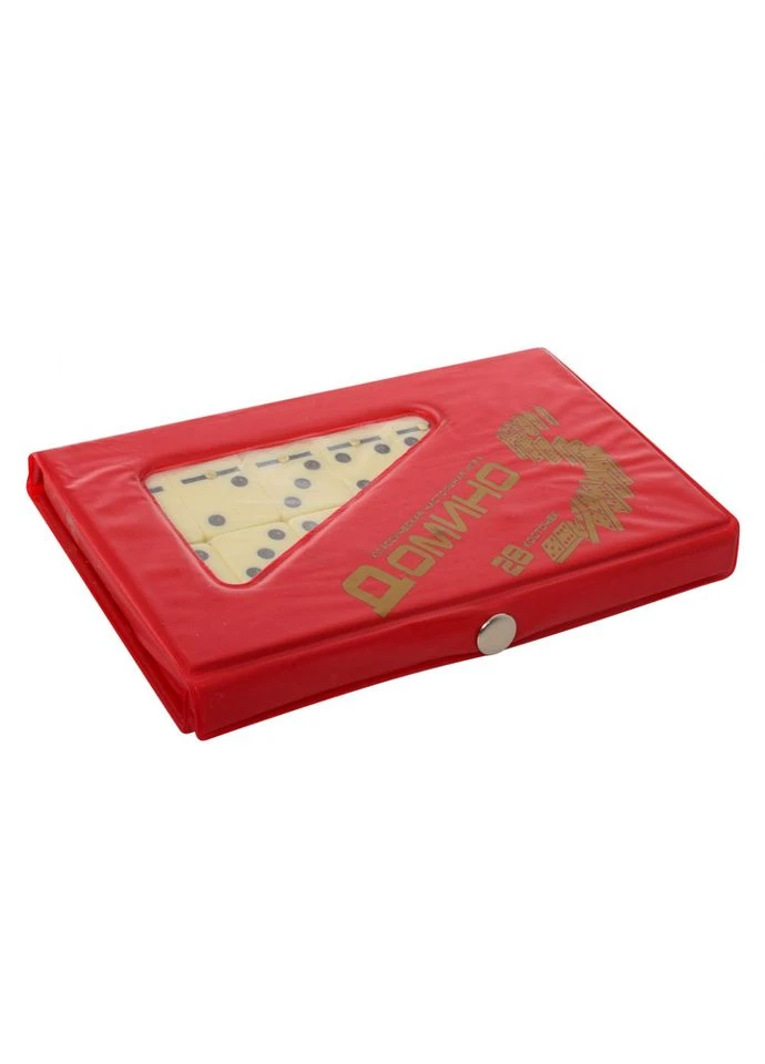 Настольная игра Домино M 0003 в пенале Красный No Brand (315756412)