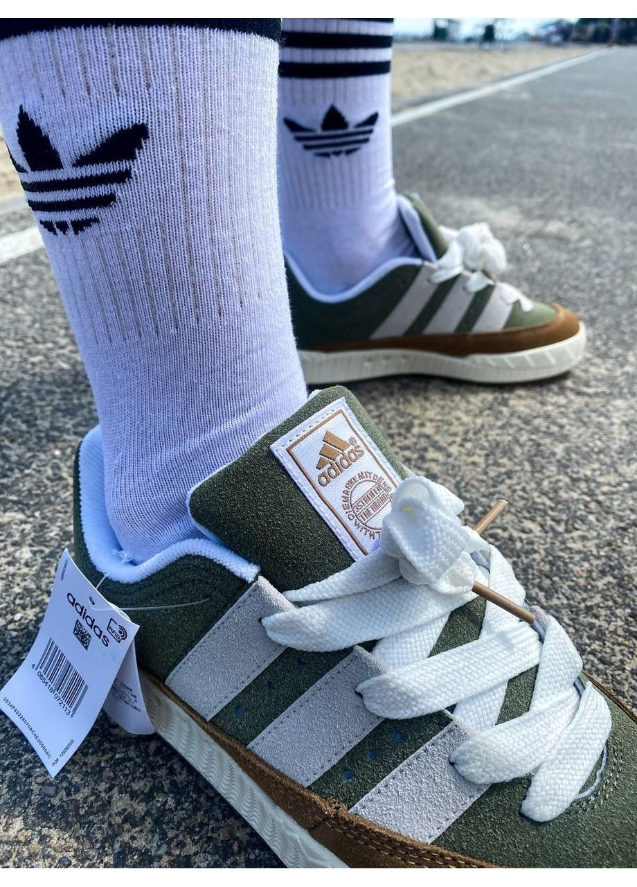 Білі Осінні кросівки чоловічі adidas adimatic khaki адідас адіматік No Brand