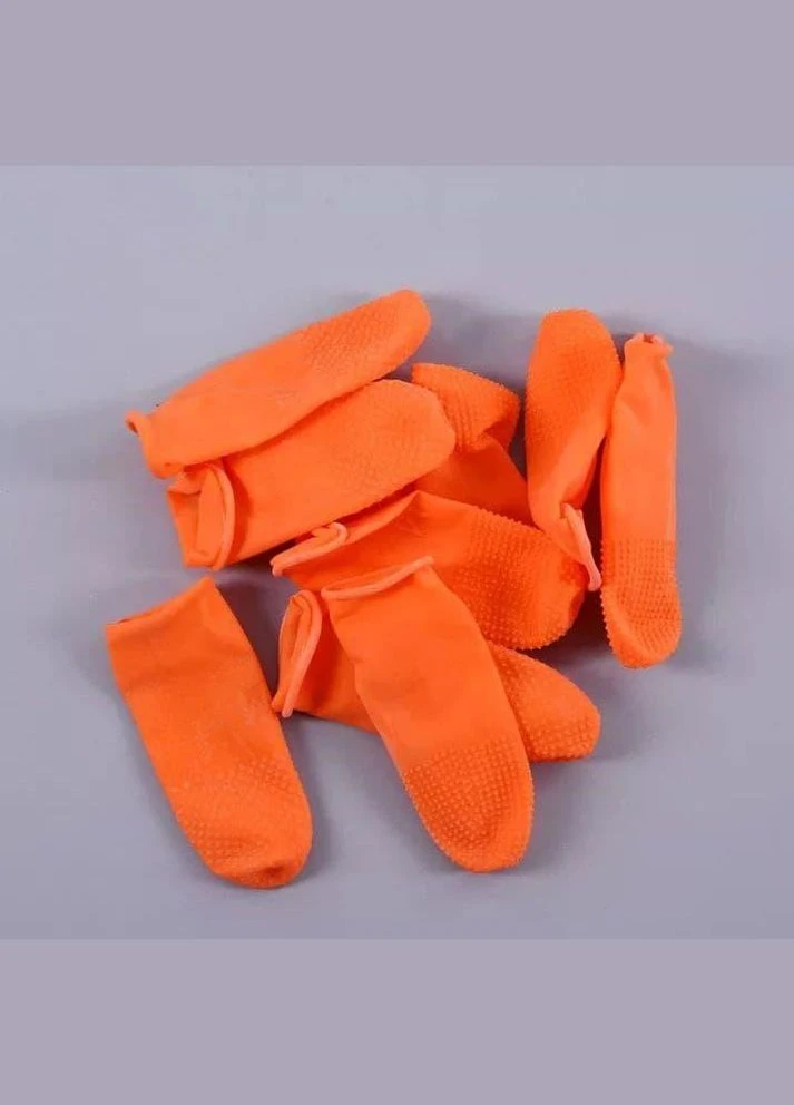 Захисні латексні напальники, розмір M, помаранчеві, 2 шт. No Brand (296664369)
