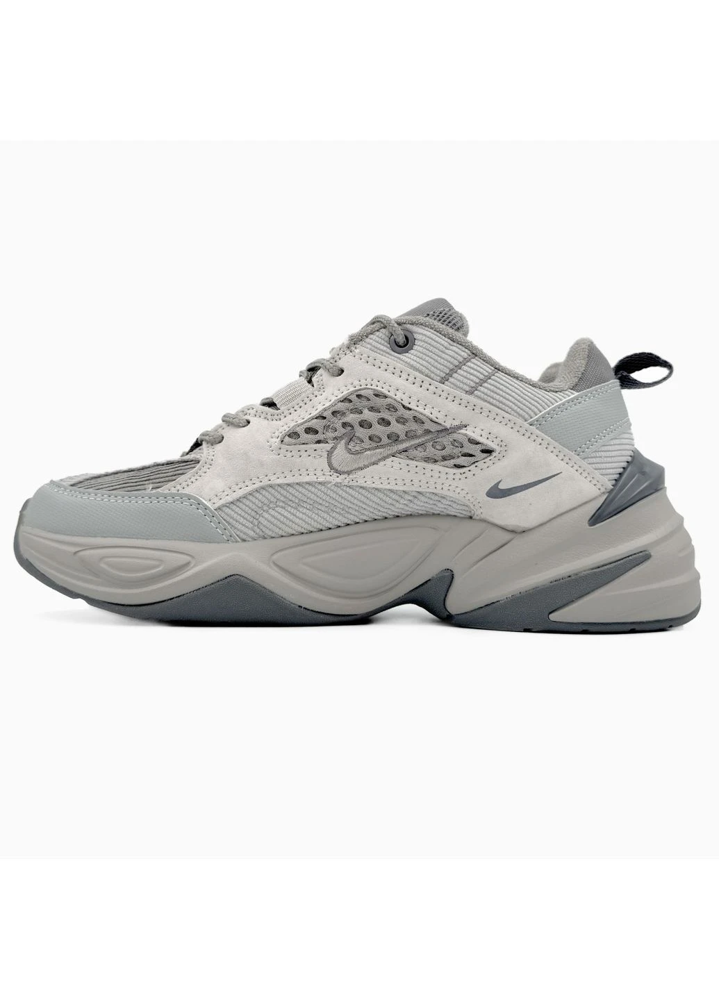 Сірі літні кросівки nike m2k grey найк м2к текно сірі No Brand