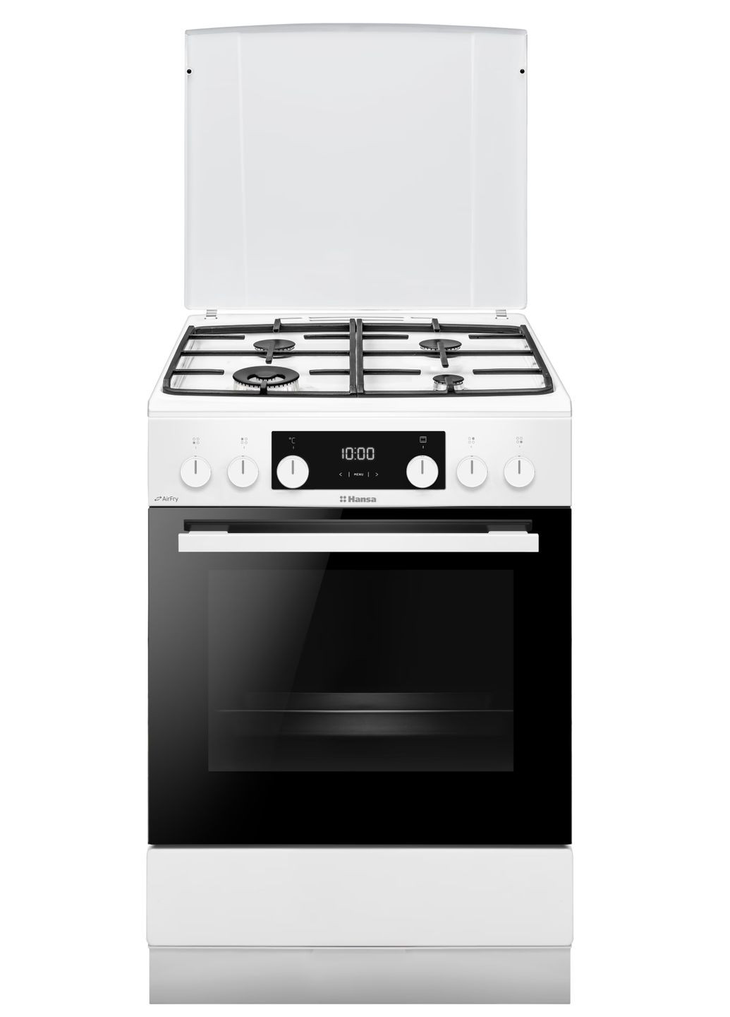 плита fcmw69329 комбинированная, 77л, 60x60см, дисплей, конвекция, чугун, HANSA