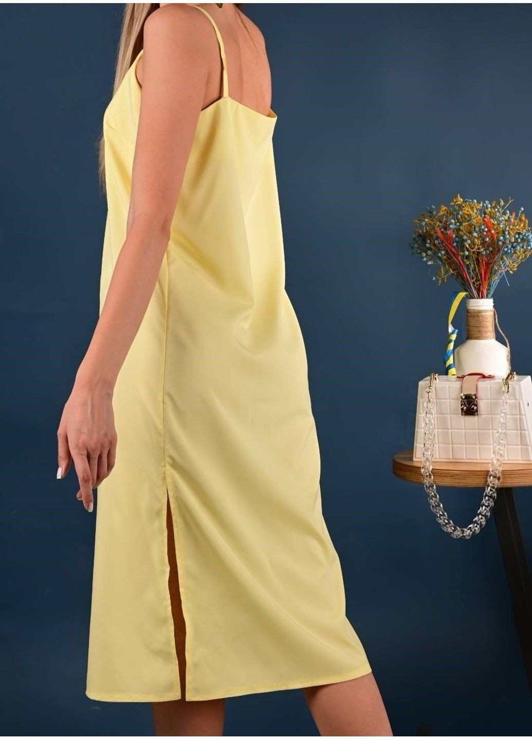 Желтое cарафан женский жёлтый No Brand