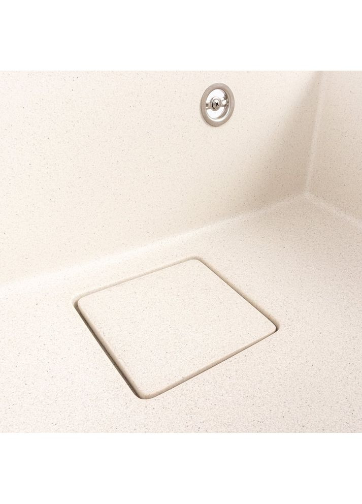 Комплект: Мийка гранітна 6050 SHERLIT + Змішувач Q411B + Сифон (Білий в крапку) Valeso (353747240)