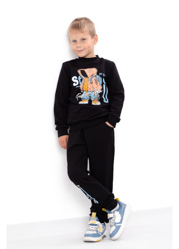 Утепленный костюм для мальчика (свитшот и брюки) с рисунком (p-4107) Носи своє (363260473)