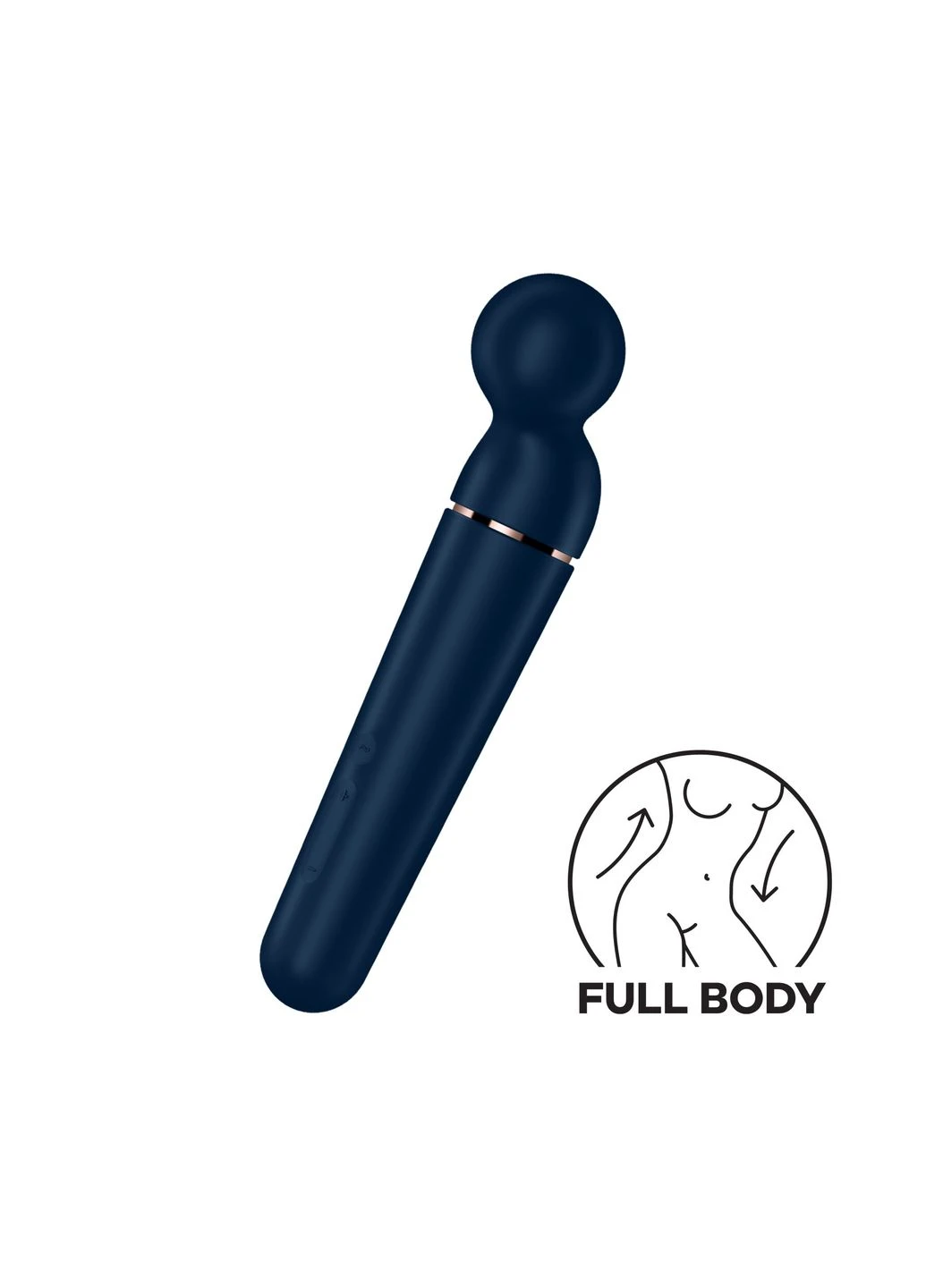 Вибромассажер Planet Wand-er Blue/Rosegold, очень мощный, беспроводной - CherryLove Satisfyer (332209439)