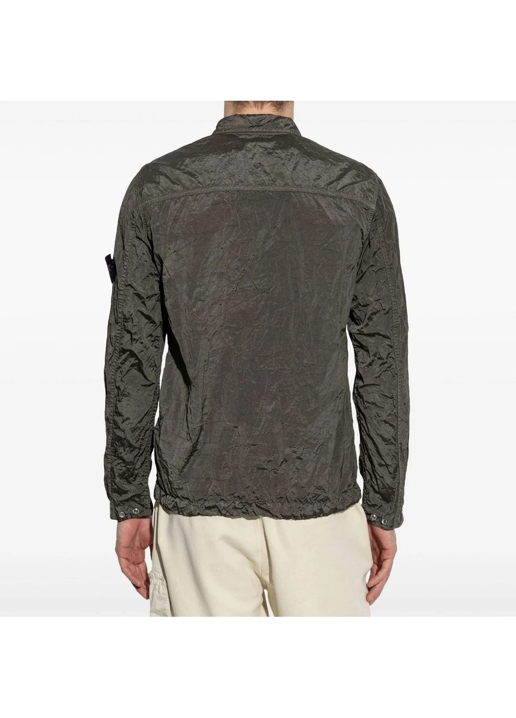 Оливковая ветровка Stone Island