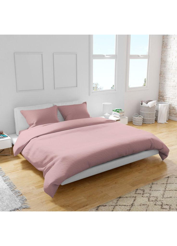 Постельное белье Сатин Твил (m480866) Home Line Сатин Твіл (рожевий) полуторний (366562280)