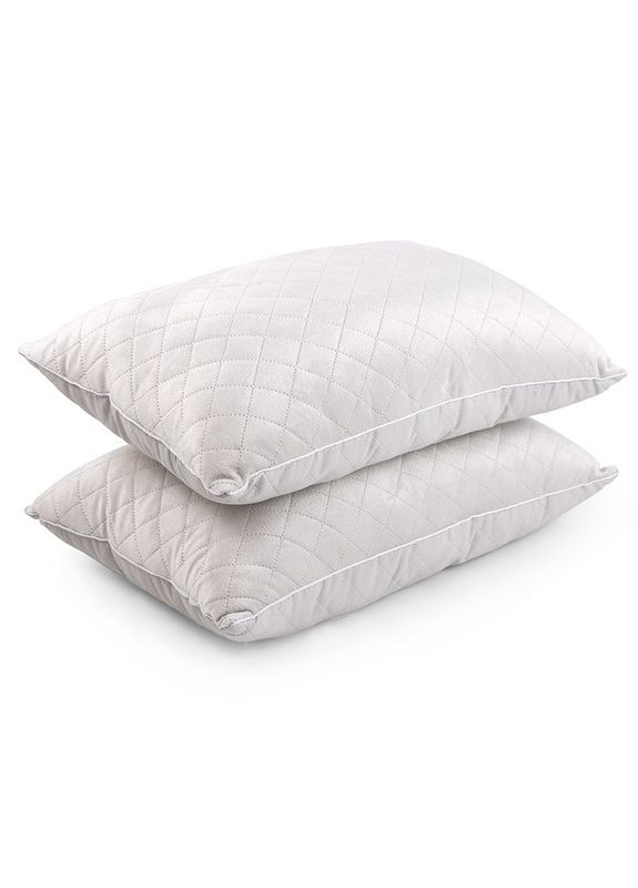 Подушка 50x70 - Soft Pearl штучний пух велюр двокамерна бежева (22790) Руно (315146391)