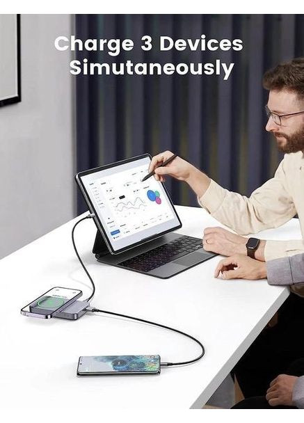 Магнітна батарея PB206 Magnetic Magsafe Powerbank 10 000 mAh 20W USB-C зі складаною підставкою Ugreen (349824335)