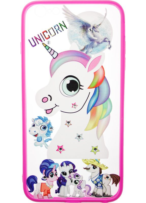 Чехолнакладка TPU Сartoon Network Case IPhone 6 Plus/6S Plus Pink Unicorn Toto (301779738)