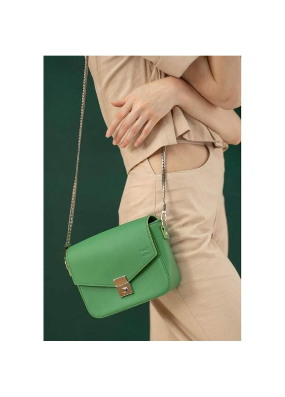Сумка жіноча шкіряна через плече Yoko зелена The Wings (302008379)
