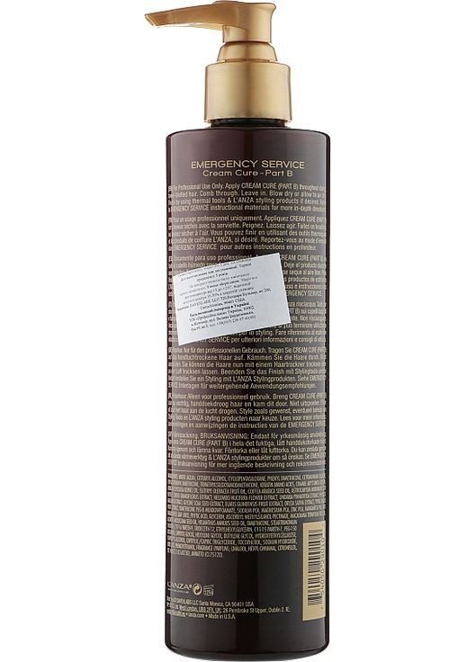 Лечебный крем (шаг В) Keratin Healing Oil Emergency Service Cream Cure Part B 295ml (793912-60343) L'anza (368668105)