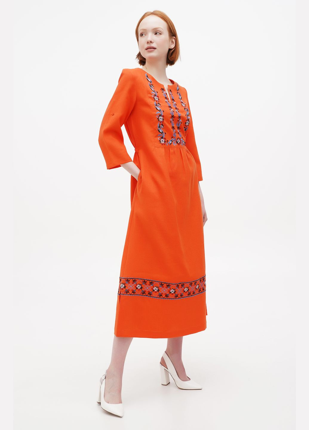 Помаранчева сукня млада, р., код 0302/48/200 ГАЛЕРЕЯ ЛЬОНУ