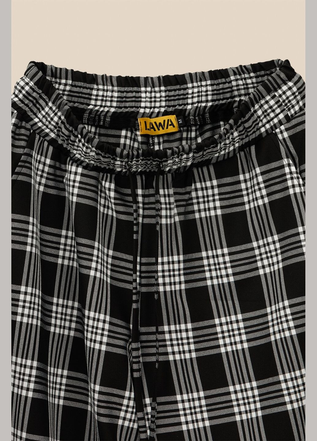 Черно-белые кэжуал демисезонные брюки LAWA