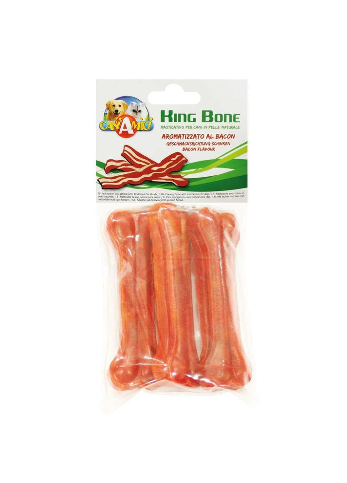 Лакомство для собак Кость Бекон King Bone Bacon, 13см, 60гр, 3шт/уп C1003214 Croci (295932008)