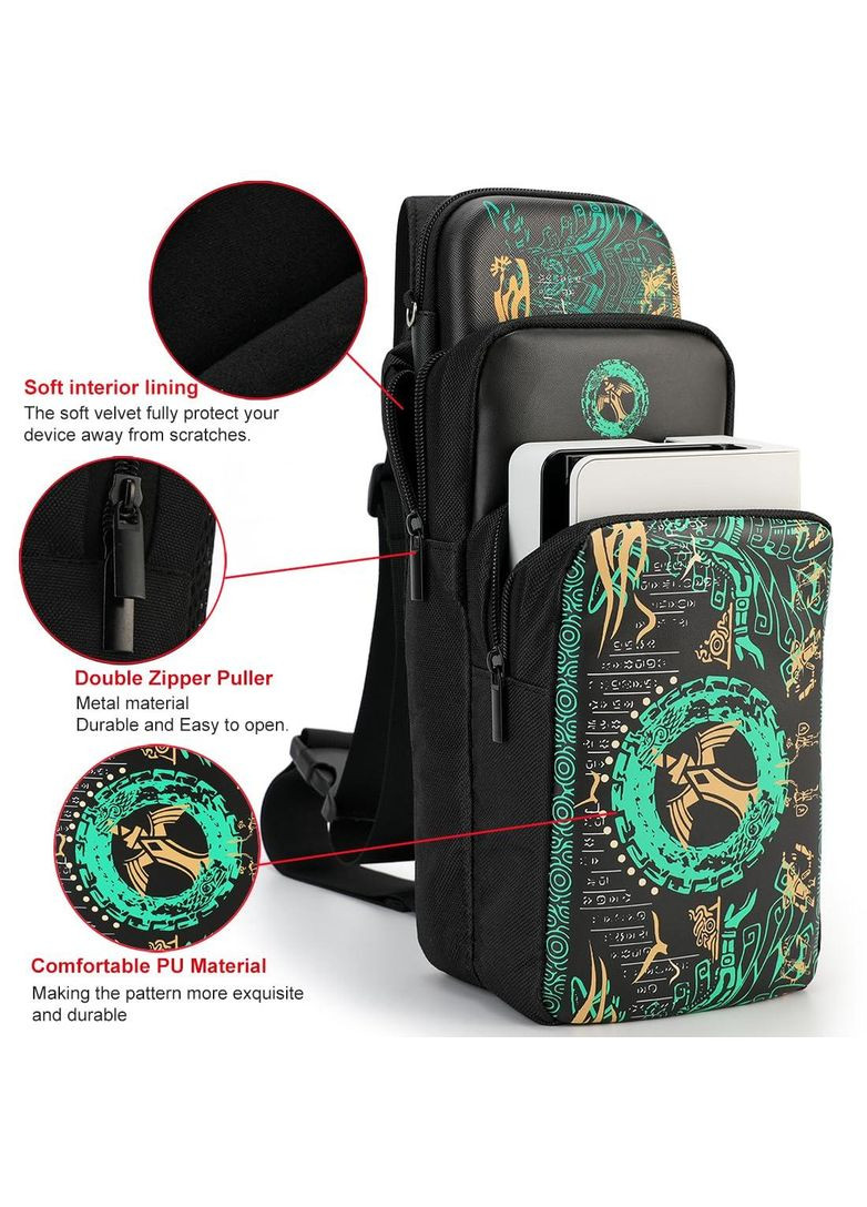Портативная Travel сумка чехол для Nintendo Switch / OLED / Lite / Nintendo Switch 2, Zelda Tears of Kingdom Alloyseed (369936505)