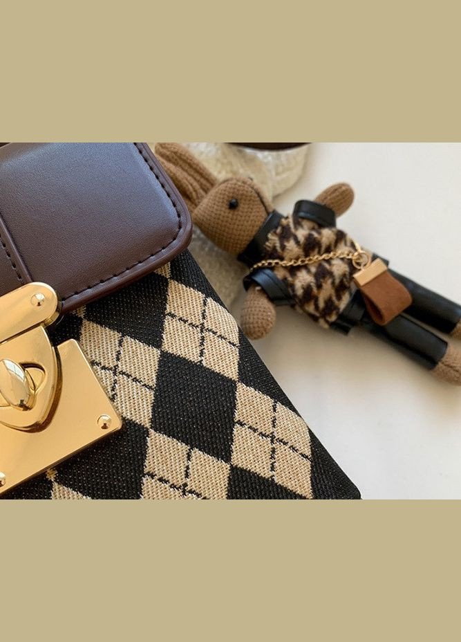 Женская мини сумочка клатч с брелоком зайцем, маленькая сумка на плечо с кроликом 2 No Brand (334731199)