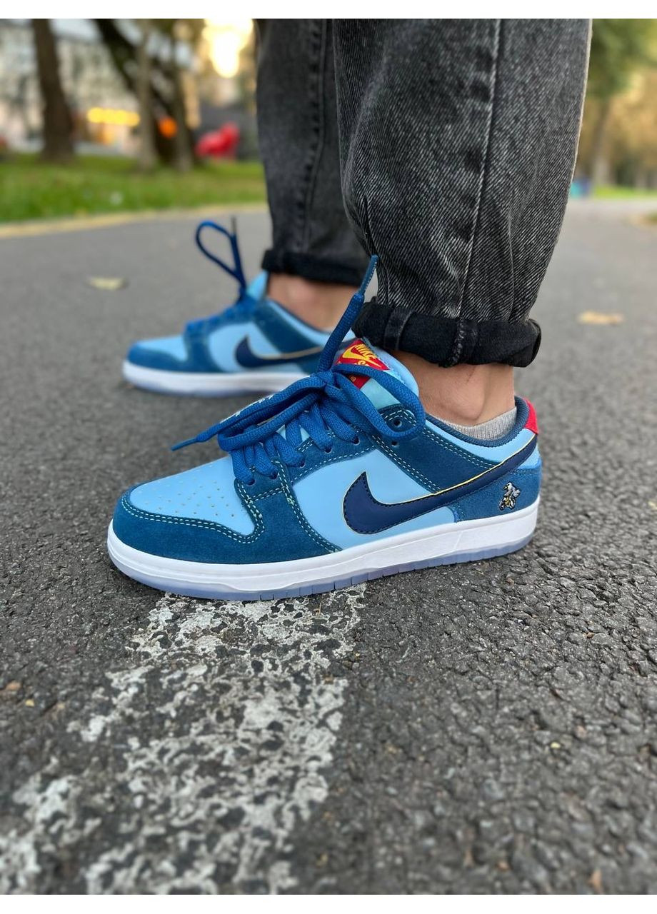 КРОССОВКИ ЖЕНСКИЕ NIKE SB DUNK LOW PRO X WHY SO SAD? THE PREDATORY BIRD НАЙК СБ ДАНК No Brand комбинированные демисезоны (367170052)