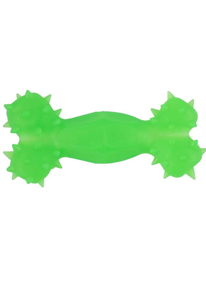 Игрушка AGILITY для собак кость каучук с шипами и отверстием, 12 см, зеленая PI0043 Agilite (292305132)