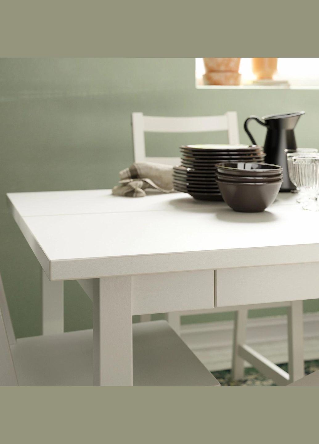 Розкладний стіл ІКЕА NORDVIKEN 210/289х105 см (40368713) IKEA (278406075)
