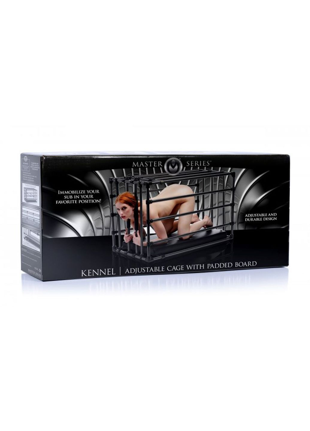Міцна розбірна клітка для покарань Kennel Adjustable Bondage Cage Master Series (296627466)
