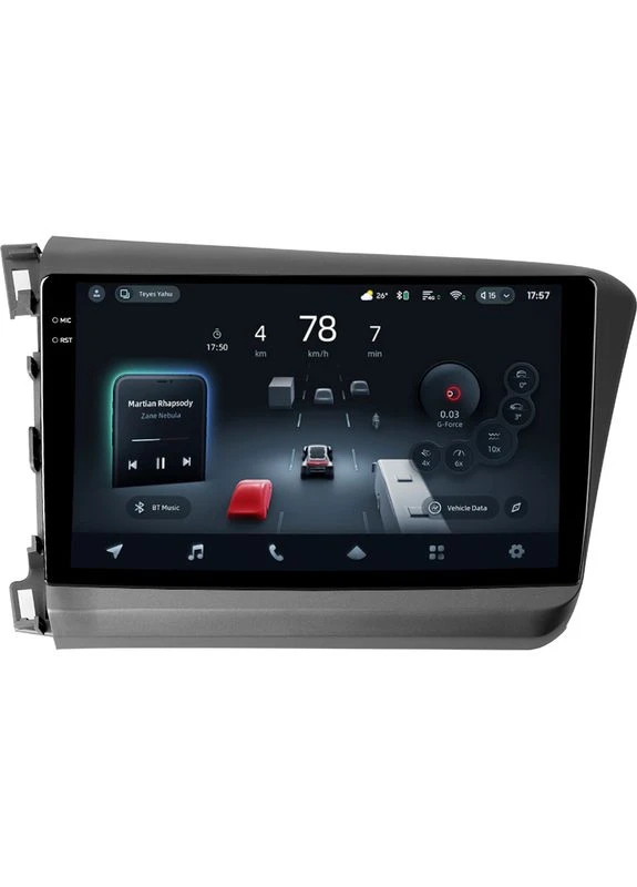 Штатная магнитола CC4 2K 6+64 Gb Honda Civic 9 FB FK FD 2011-2015 9" Teyes (395852703)