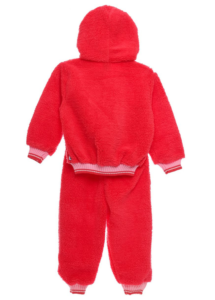 Червоний зимній костюм з довгим рукавом для дівчинки sweet home червоний 92 см (26353) BABYKROHA