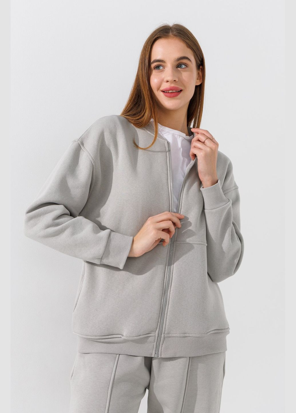 Толстовка однотонная женская 3093-K Оливковый shop (2000990776143) Crep (315965393)