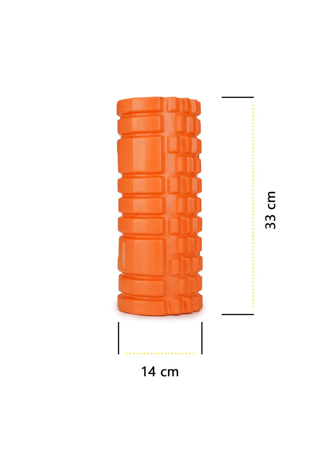 Масажний ролик EVA 33 x 14 см (валик, роллер) Orange Cornix XR-0033 (275334143)