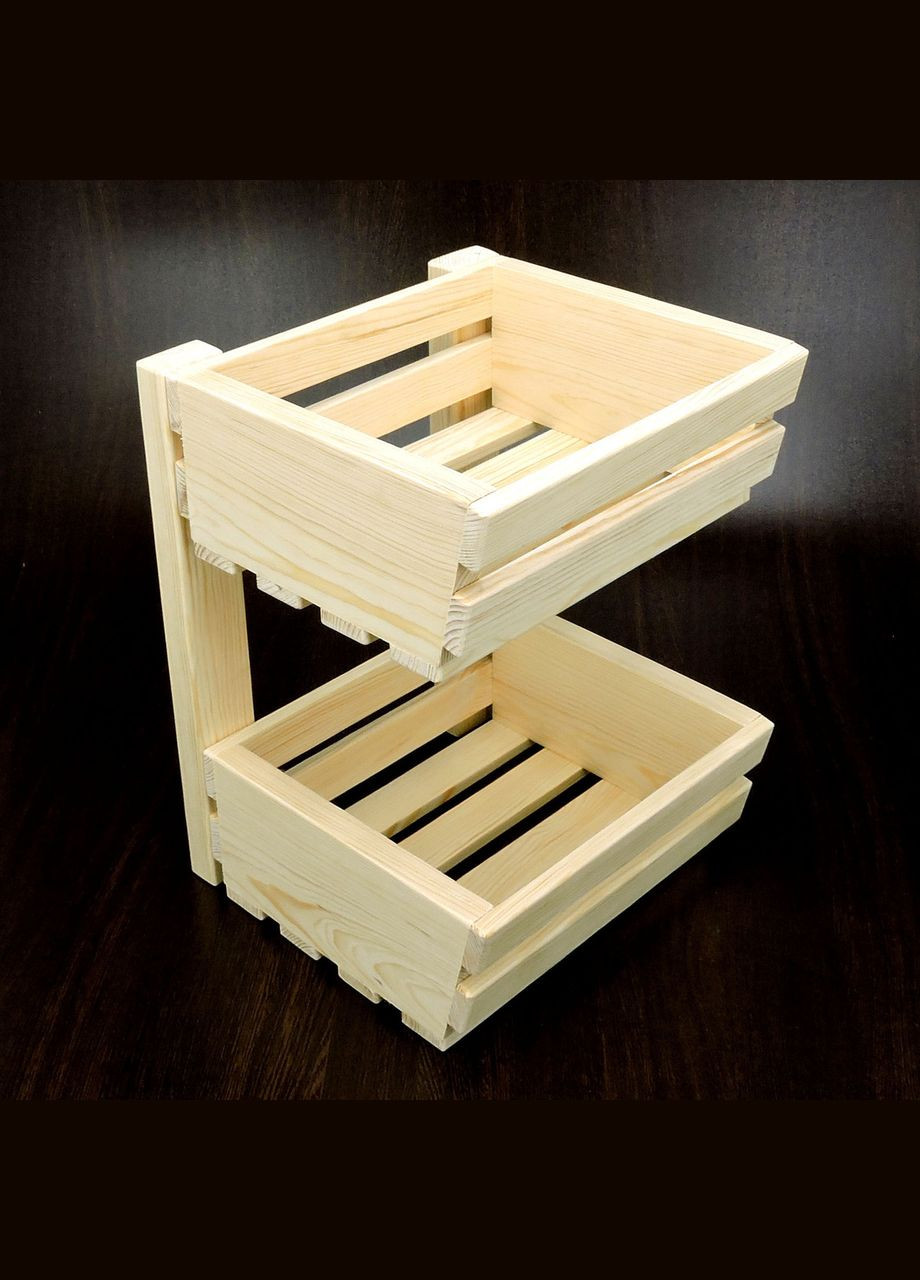 Лоток для овочів і фруктів з дерева Цукіні бланже (ЯХО-000801) No Brand (327866517)