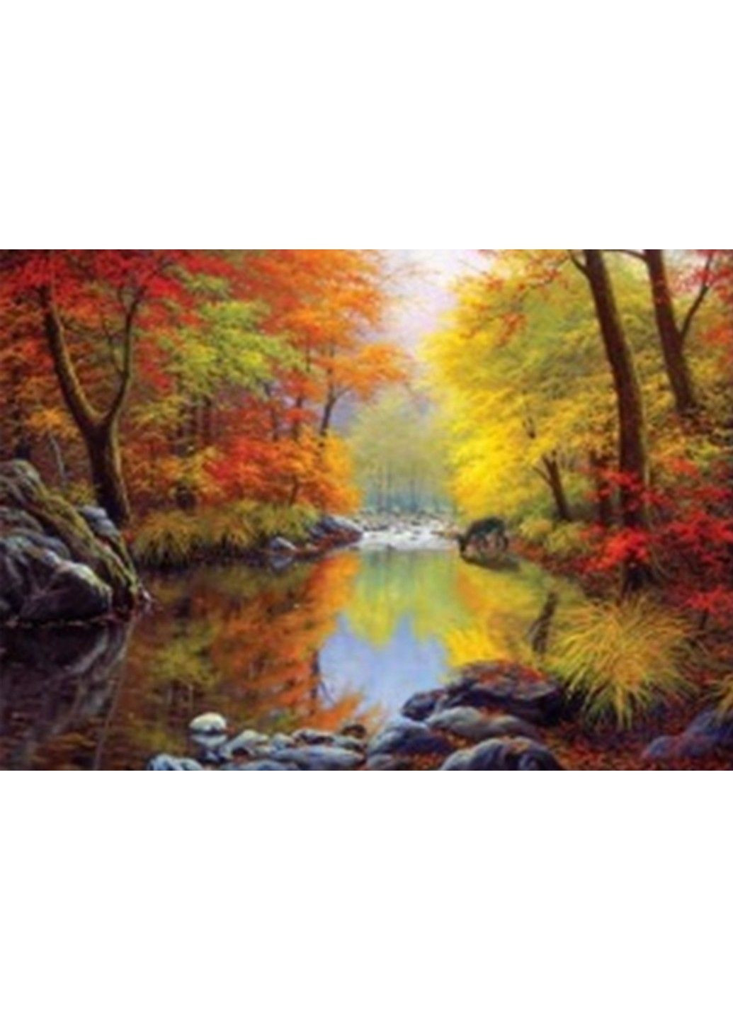 Набір Алмазна мозаїка вишивка Осіння казка на підрамнику 5d 30х40 см 187058 No Brand (332208246)