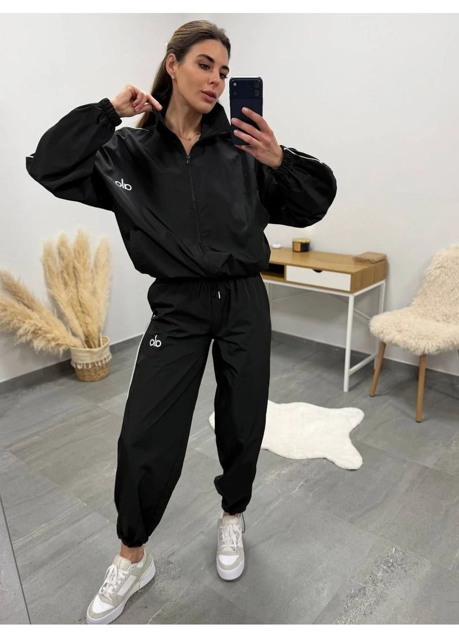 Женский костюм из плащевки с карманами No Brand (403247640)