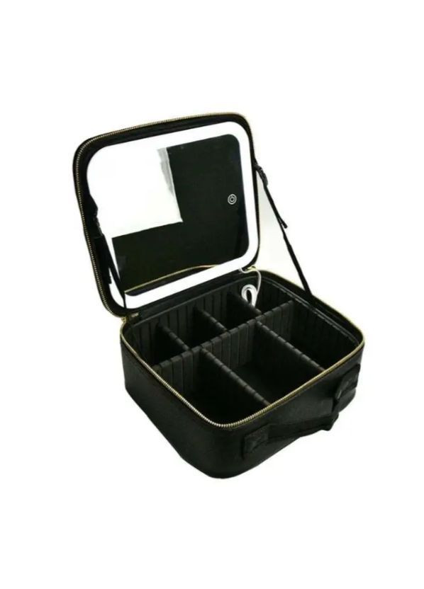 Косметичкаорганайзер с LED зеркалом No Brand - (361971240)