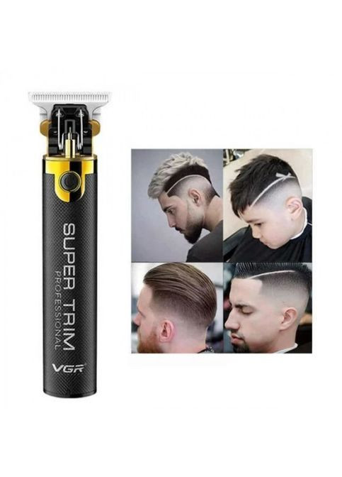 Профессиональная машинка для стрижения волос, бороды, усов VGR V-082 с насадками. Zegor (318020278)