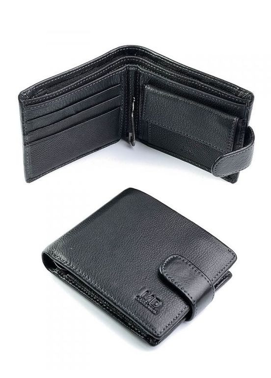 Чоловіче шкіряне портмоне чорне No Brand (295377043)