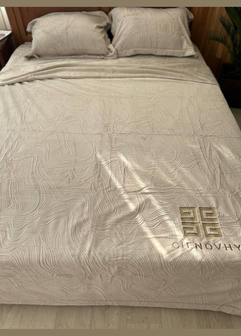 Постельное белье плюшевая текстура велюра Евро No Brand (308754417)